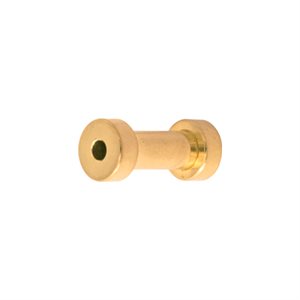 24k gold plated flesh tunnel