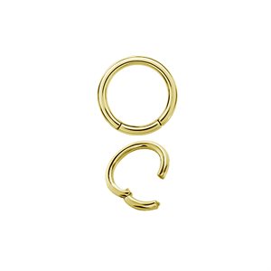 24k gold plated hinged segment ring