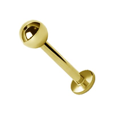 24k gold plated labret