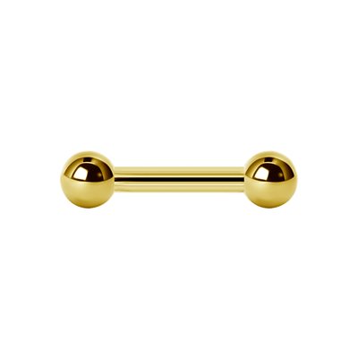 24k gold plated barbell