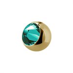 24k gold plated micro jewelled ball