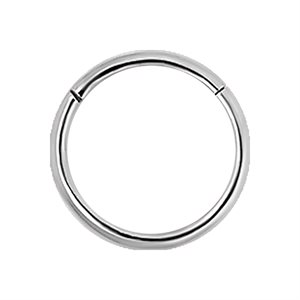 Hinged segment clicker ring