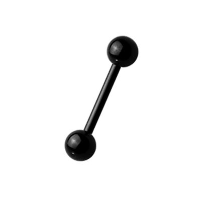 Micro barbell en acier noir