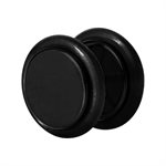 Black steel fake plug