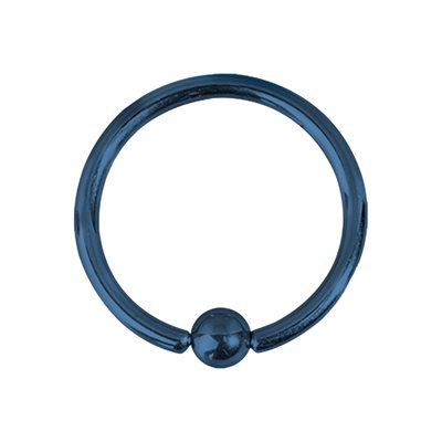 Titanium ball closure ring