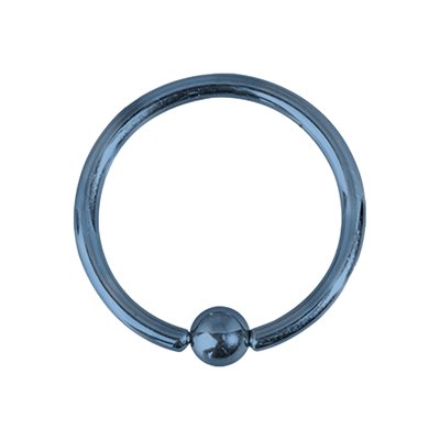 Titanium ball closure ring