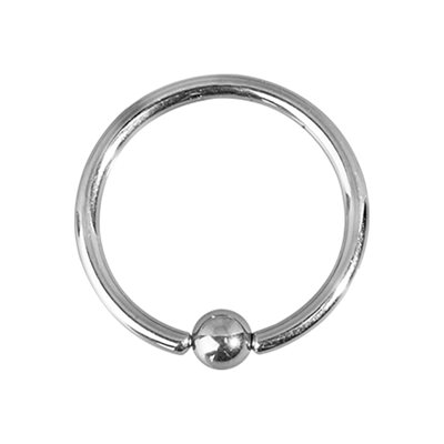 Titanium ball closure ring