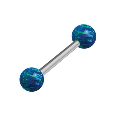 Barbell interne en titanium avec des opales