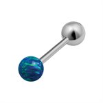 Titanium internal barbell with opals