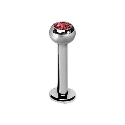 Titanium internal jewelled labret