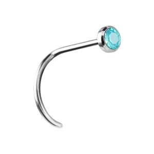 Titanium jewelled nosescrew