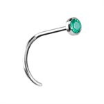 Titanium jewelled nosescrew