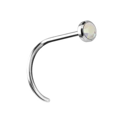 Titanium jewelled nosescrew