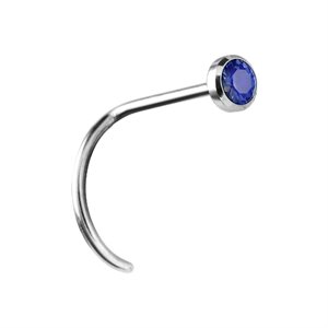 Titanium jewelled nosescrew