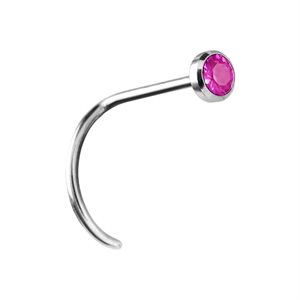 Titanium jewelled nosescrew