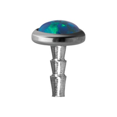 Titanium opal disc for push in Bioplast labret