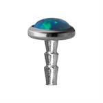 Titanium opal disc for push in Bioplast labret