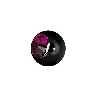 Black steel jewelled replacement ball