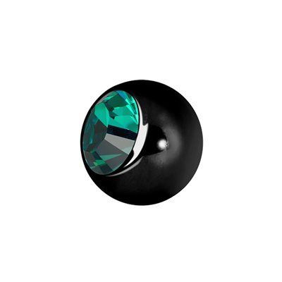 Black steel jewelled replacement ball