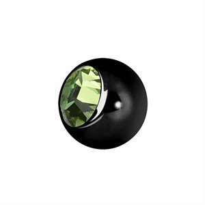 Black steel jewelled replacement ball