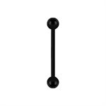 Black titanium internal barbell