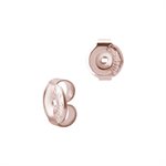 Papillon pour boucles d’oreilles plaqué or rose 24k - 50 prs