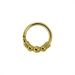 24k gold plated hinged segment ring