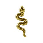 Boucles d'oreilles plaquées or 24k avec des serpents