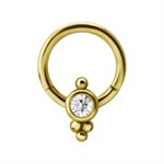 24k gold plated cluster style clicker