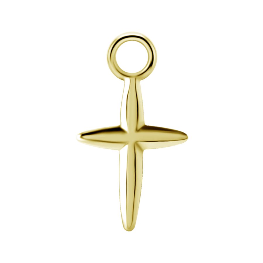 18k Gold Plated Cross Charms Trinity Body Jewelry Canada