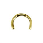 24k gold plated titanium internal circular barbell stem