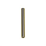 Tige de barbell interne en titanium plaqué or 24k