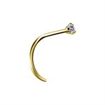 24k gold plated titanium nosescrew with premium zirconia