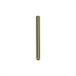 Tige de barbell interne sans filet en titanium plaqué or 24k