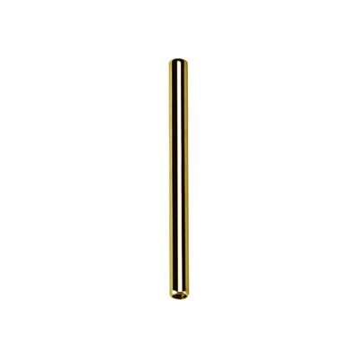 24k gold plated titanium internal threadless barbell stem