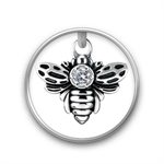 Jewelled bee charm for clicker