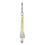 Multicolored jewelled chains charm for clicker