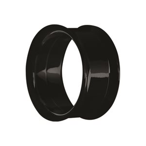 Black steel internally threaded double flared tunnel