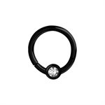 Black steel jewelled clicker