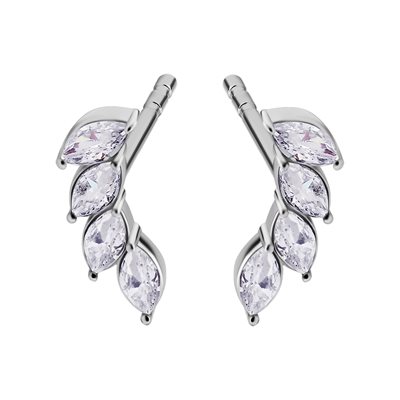 Boucles d'oreilles avec marquise en pierres