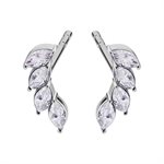 Boucles d'oreilles avec marquise en pierres