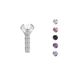 Attache en titanium pour labret en Bioplast push in