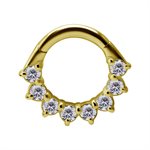 18k gold hinged jewelled clicker