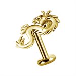 18k gold internal dragon attachment