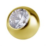 Boule en or 18k avec zircon premium