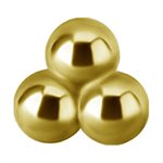 18k gold threadless 3 balls trinity attachment