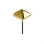 18k gold internal threadless small pyramid attachment