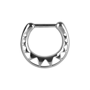 Steel casting septum clicker