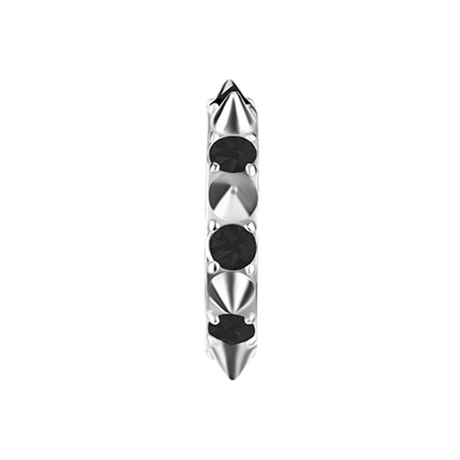 CoCr jewelled clicker ring with spike