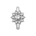 CoCr jewelled hinged belly clicker ring